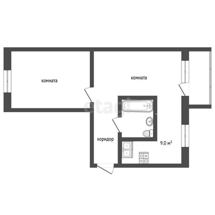 2-комн квартира улица Ленина