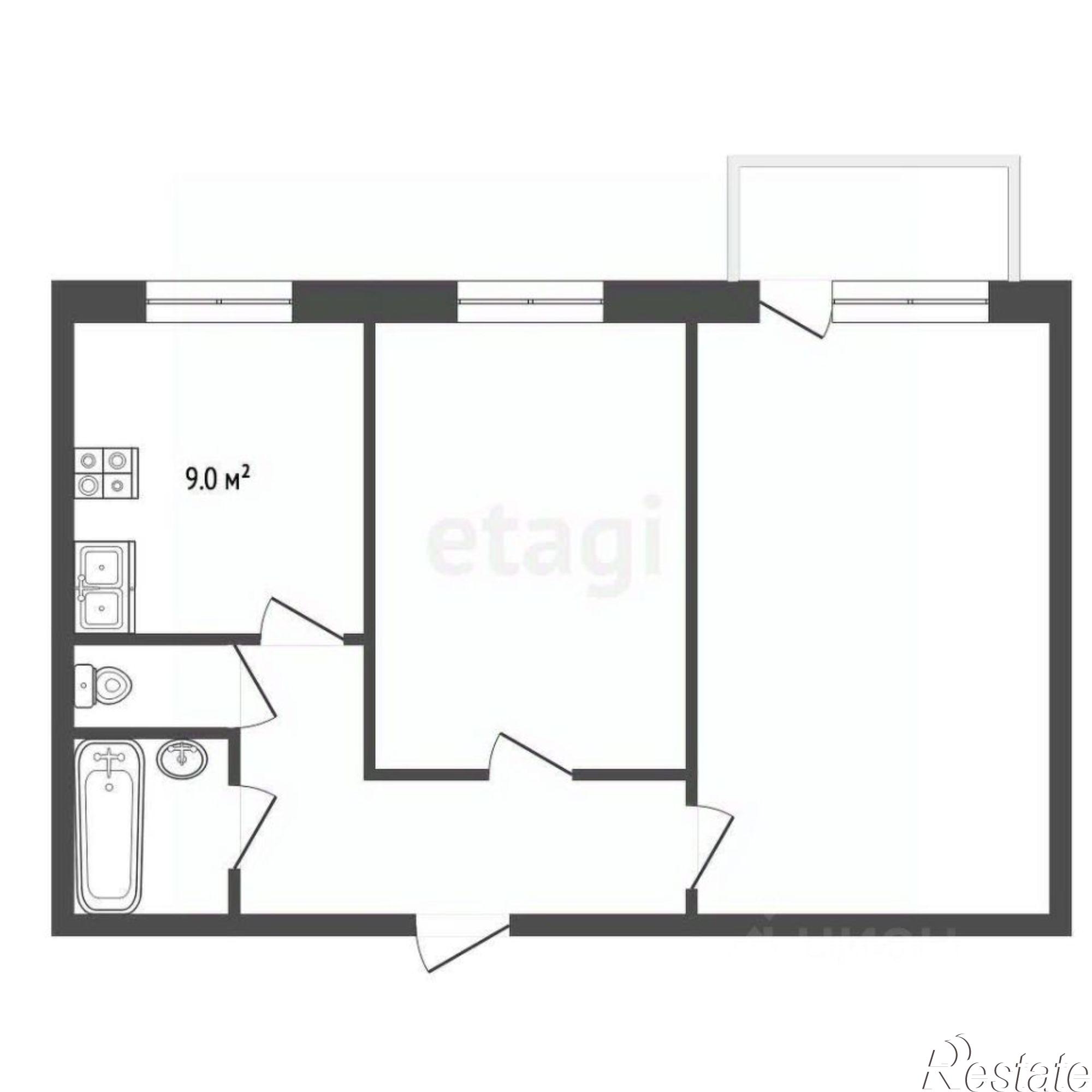 Купить квартиру за 3 100 000 рублей на ул Строителей, 17