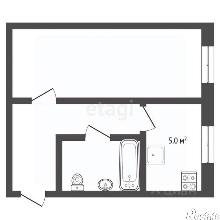 1-комн квартира