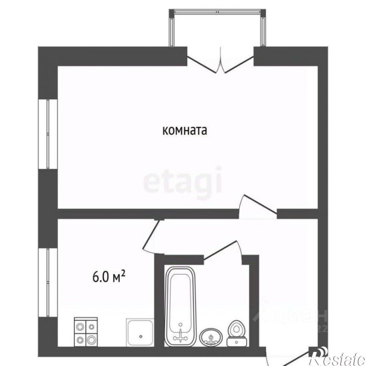 1-комн квартира