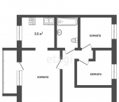 3-комн, 63.8кв м, этаж 5/5 улица Ленина