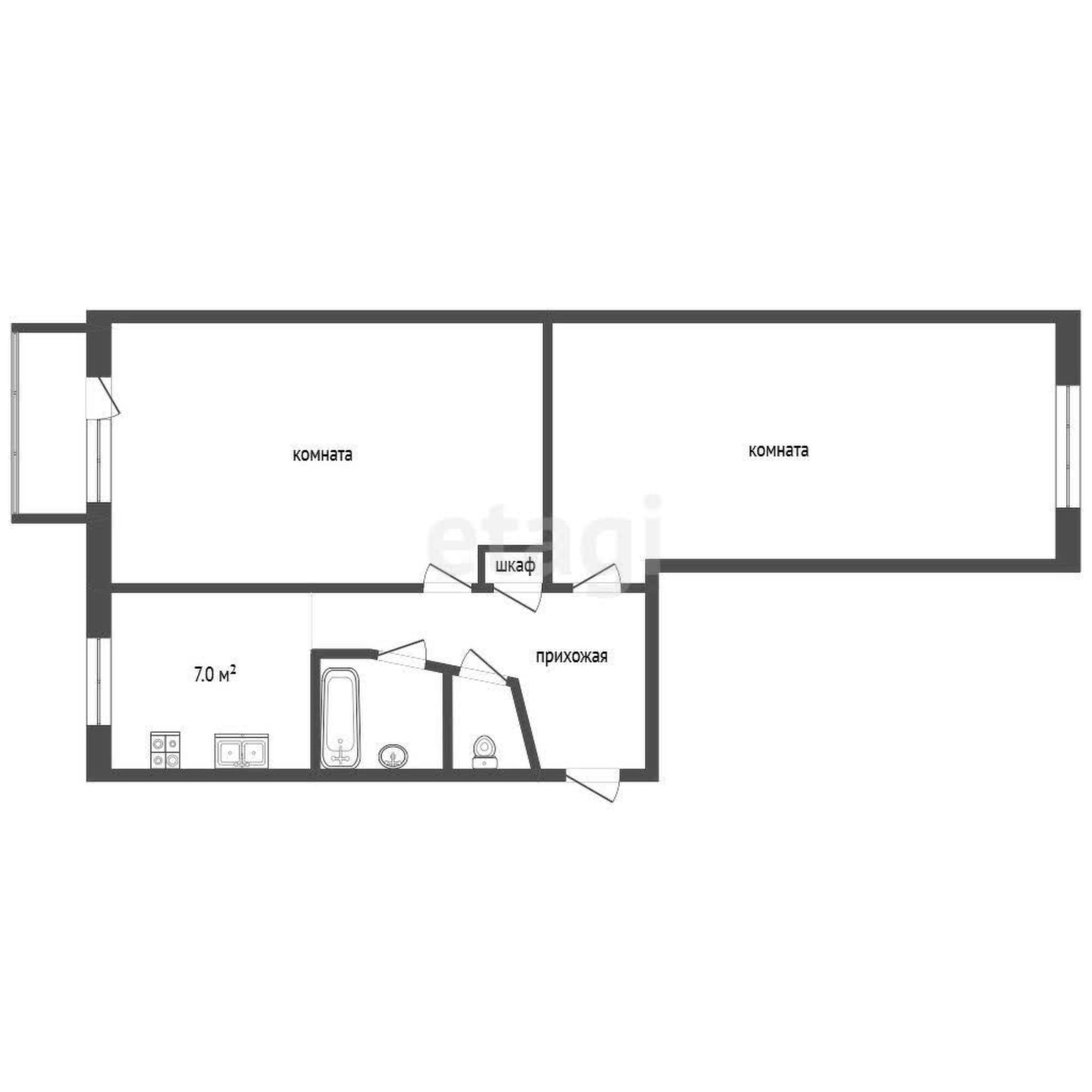 Купить квартиру за 2 900 000 рублей на улица 50 лет СССР