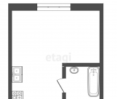 -комн, 19.1кв м,  улица Герцена