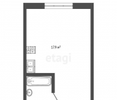 -комн, 17.9кв м, этаж 5/5 проспект Ильича