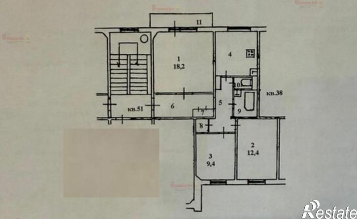 3-комн квартира ул Данилова, 7,  д. 7