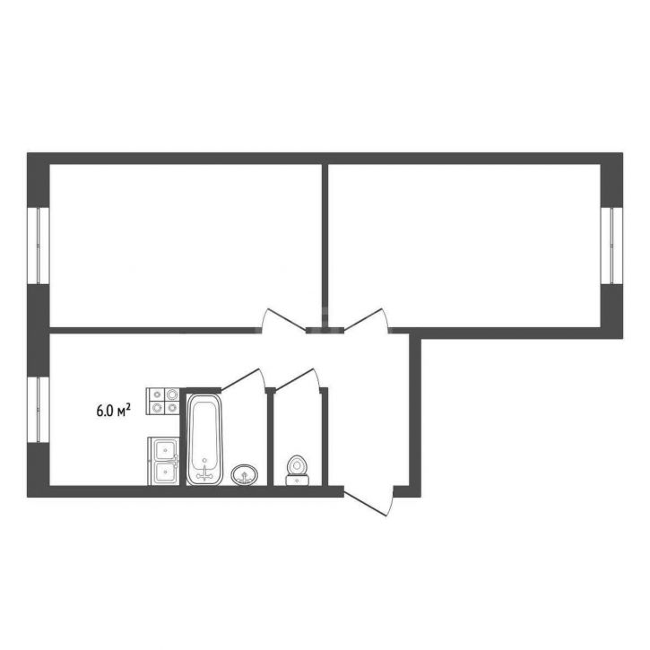2-комн квартира улица 50 лет СССР