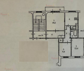 3-комн, 65кв м, этаж 3/5 Данилова 7
