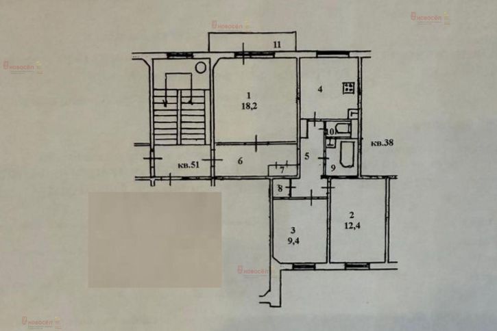 3-комн квартира Данилова 7