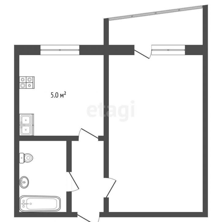 1-комн квартира улица Сантехизделий