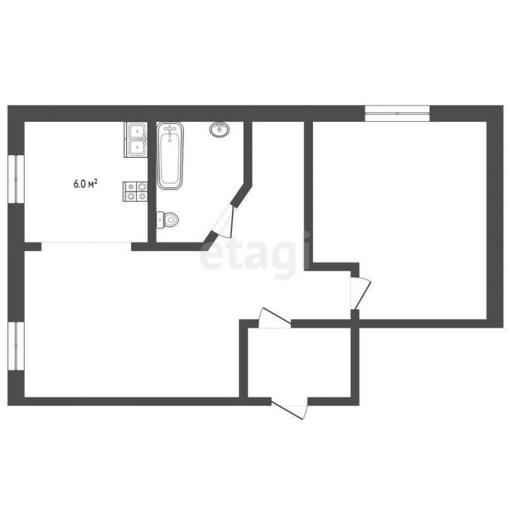 2-комн квартира улица Ватутина