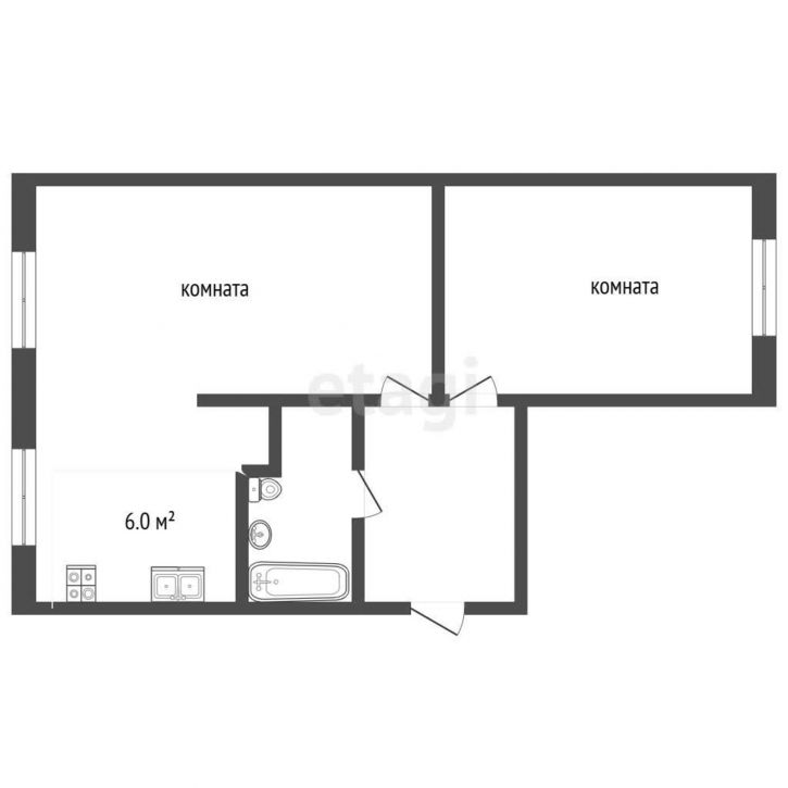 2-комн квартира улица Емлина