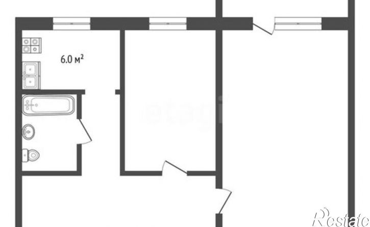 2-комн квартира Советская улица, 10А,  д. 10А