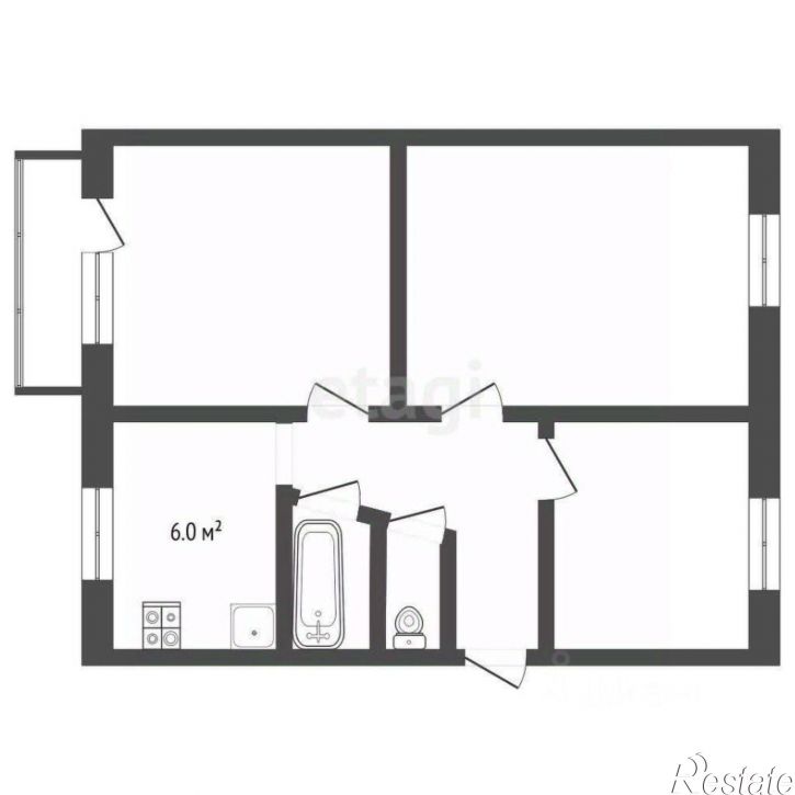 3-комн квартира улица Урицкого, 2,  д. 2