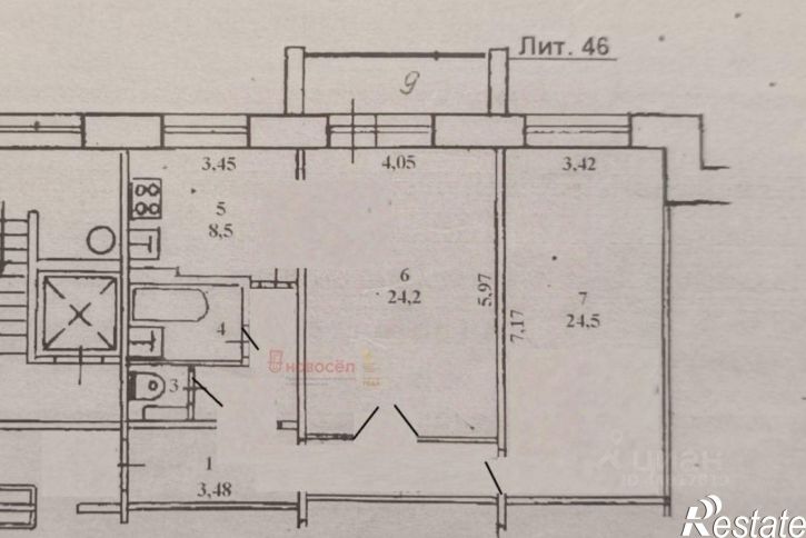 2-комн квартира Береговая улица, 10А,  д. 10А