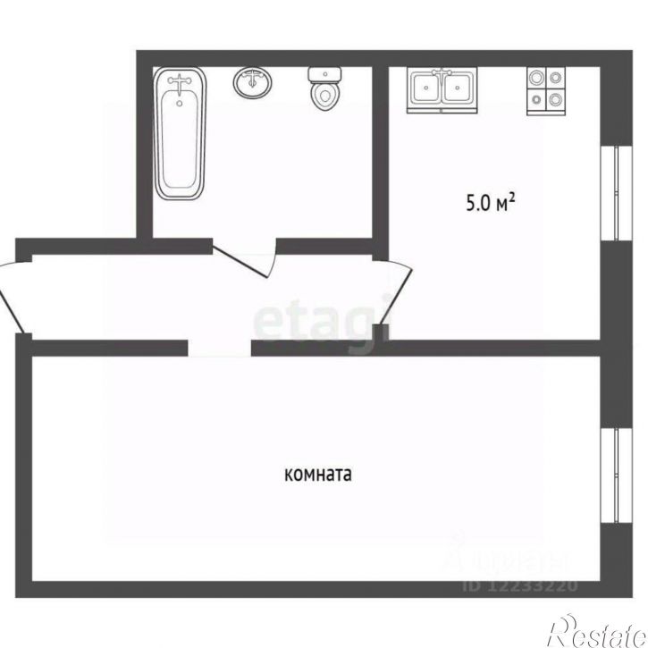 1-комн квартира ул Вайнера, 37,  д. 37