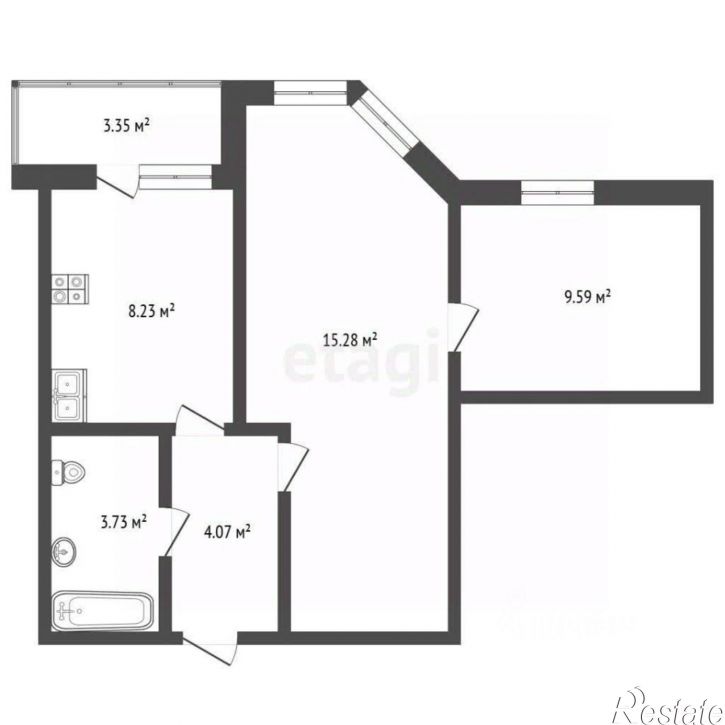 2-комн квартира ул Сакко и Ванцетти, 10,  д. 10