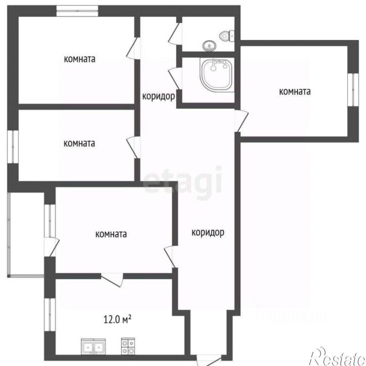4-комн квартира ул Малышева, 6А,  д. 6А