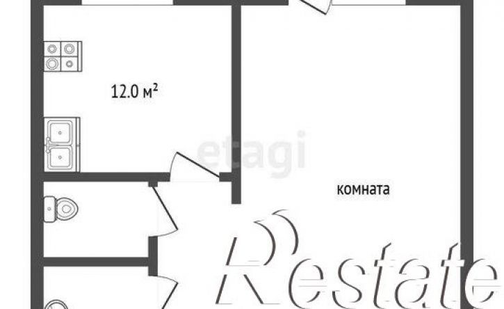 1-комн квартира переулок Бурильщиков, 1А,  д. 1А