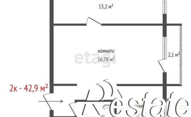 2-комн квартира проспект Космонавтов, 4,  д. 4